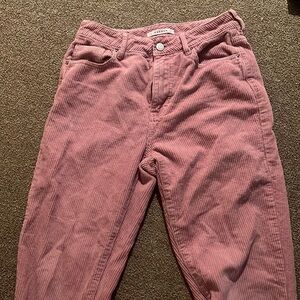 pink corduroy mom jean from pacsun